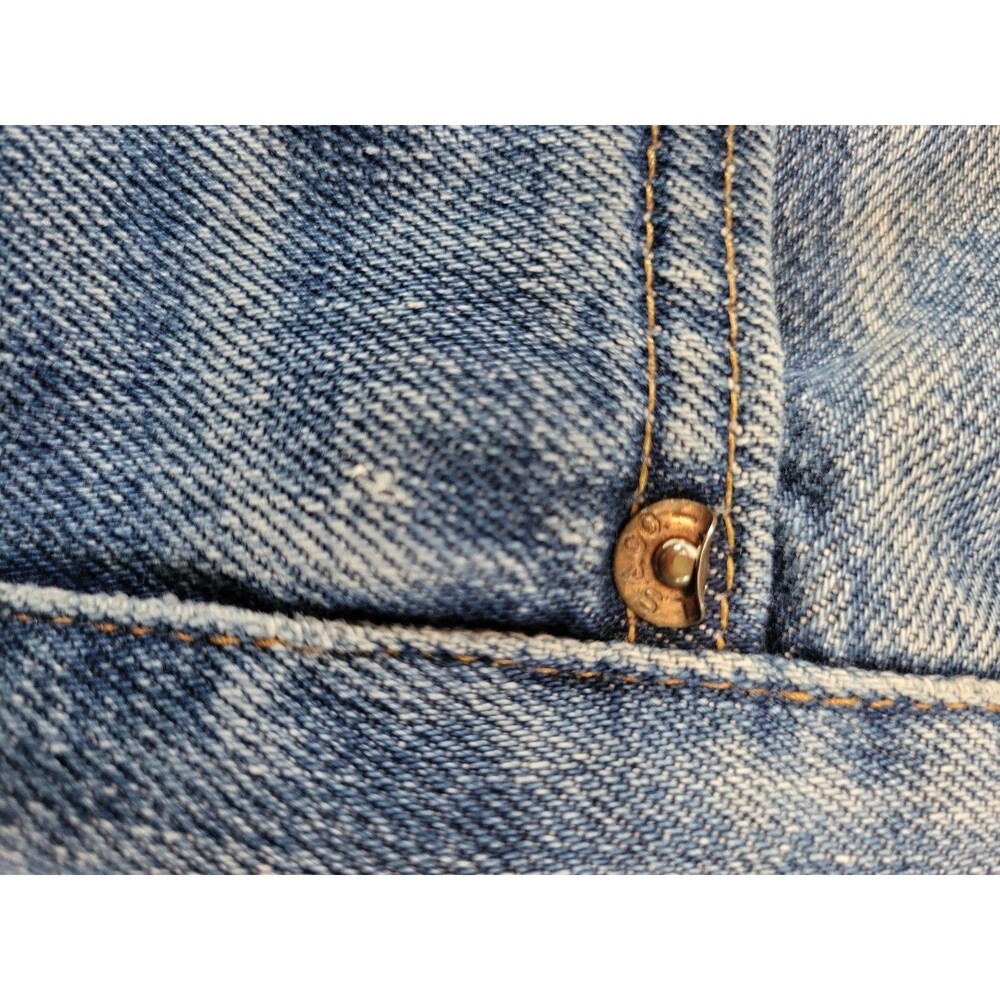 Vintage 1975 Levi's 505 Single Stitch Jeans Talon 42 Zip W29 L34 Factory 8... - Picture 14 of 16